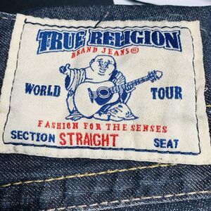 True Religion Dark Billy Super T Thick Stitch Flap Studded Y2K USA Size 31x33
